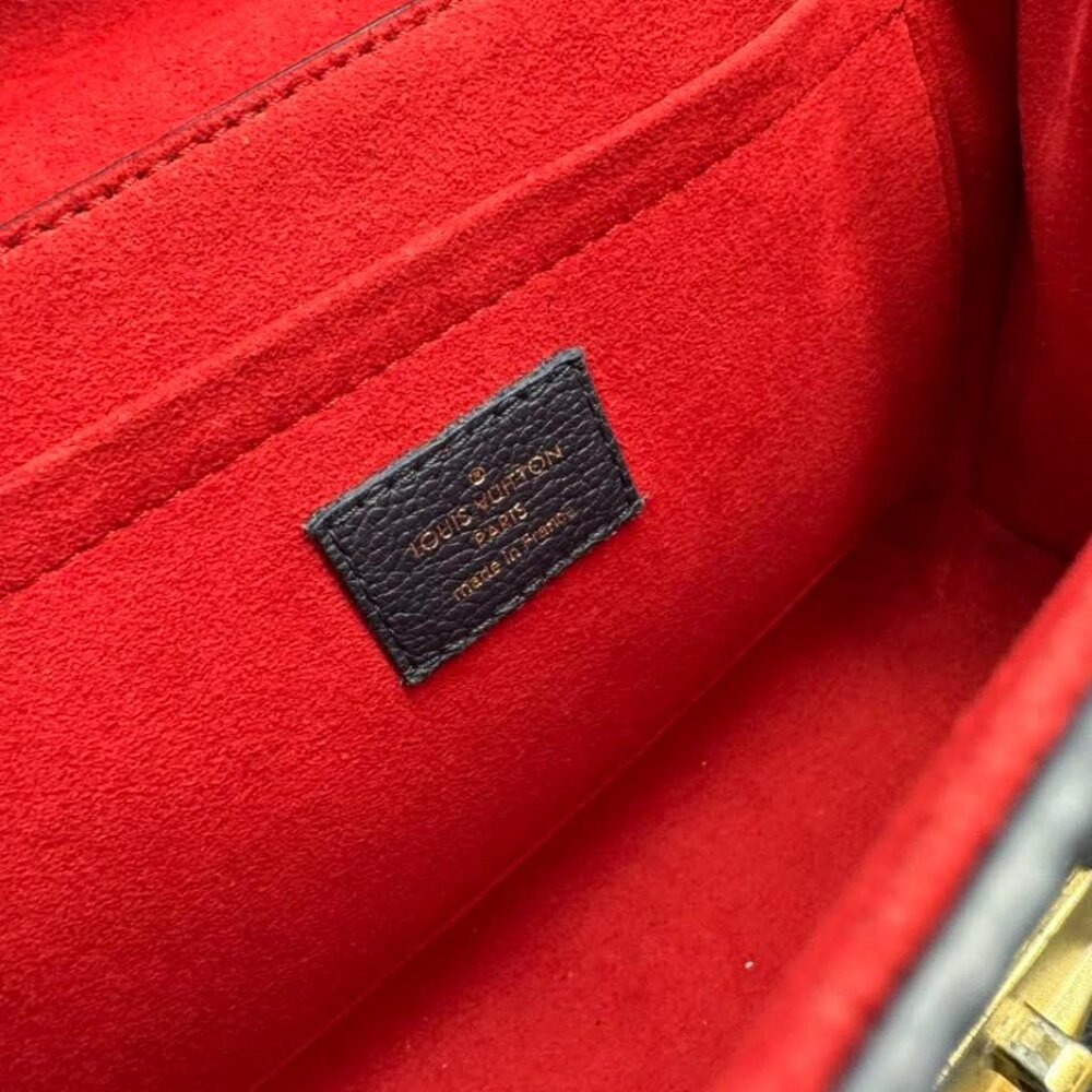 Louis Vuitton Saint Sulpice Navy Monogram Leather Shoulder Bag 999-071125 - Picture 13 of 15